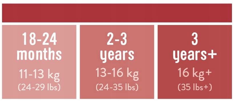 BAMBINO MIO majtki treningowe 3 lata+ Rozmiar 16-18 kg