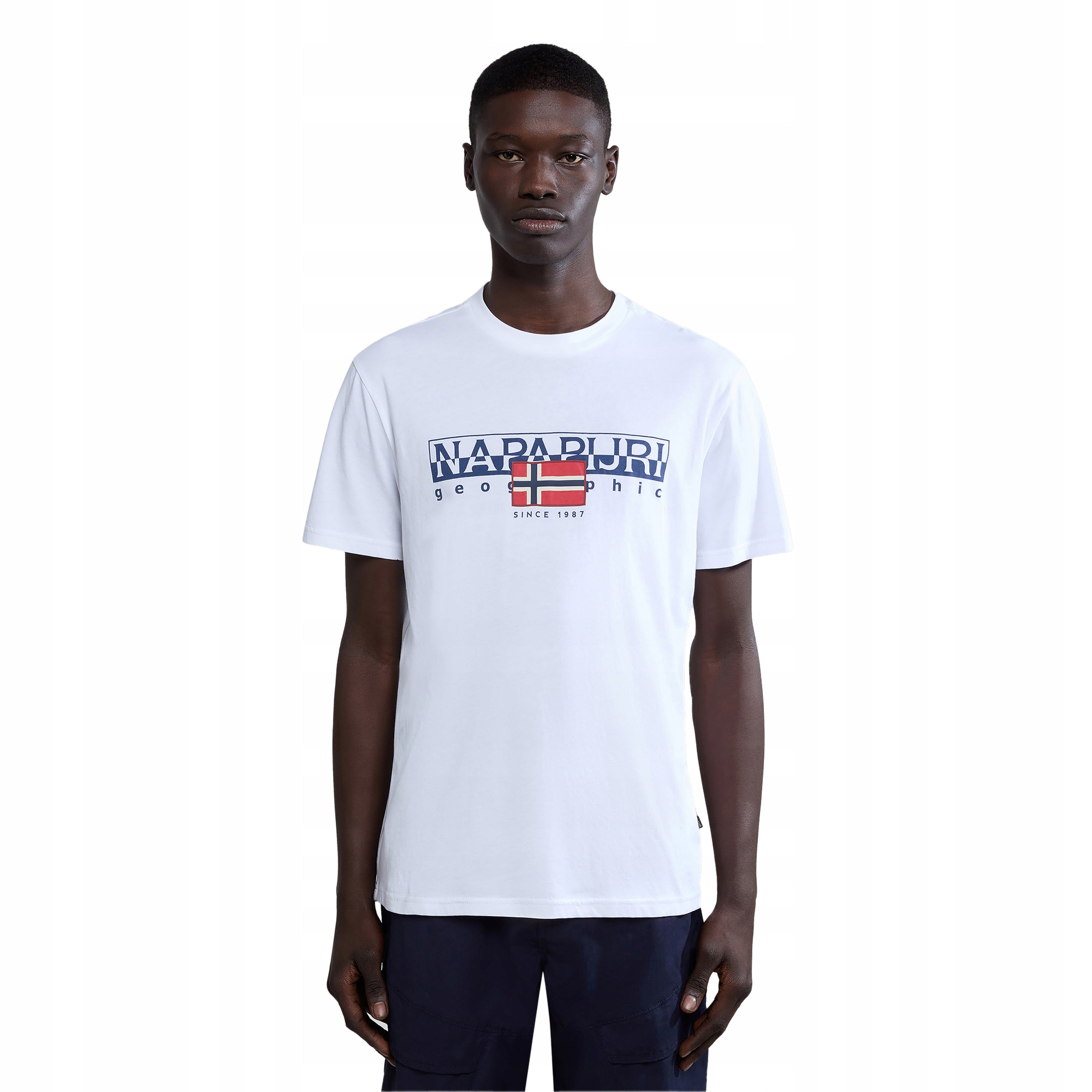 Koszulka męska Napapijri S-Aylmer brightwhite M