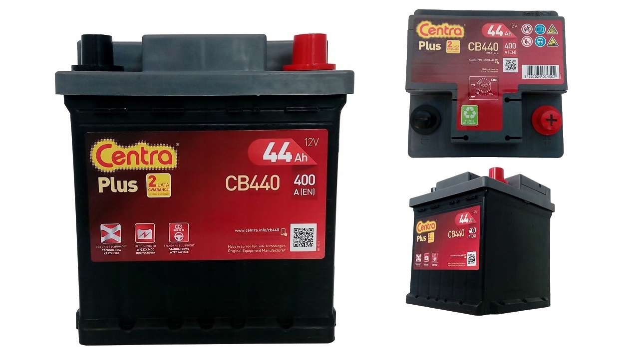 Центри плюс CB440 44AH 400A Seicento PANDA