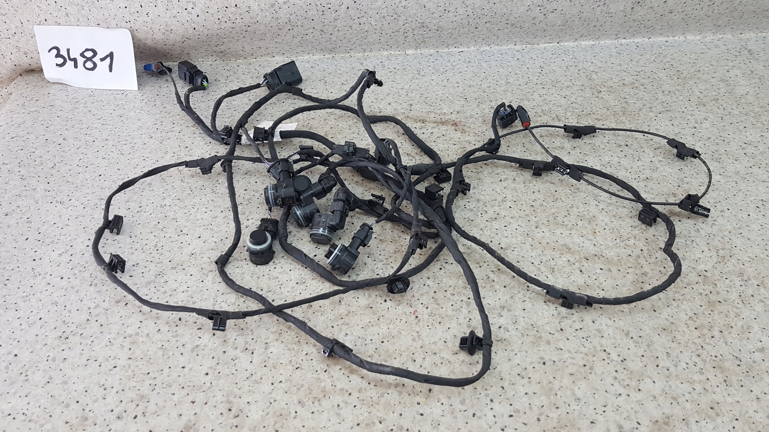 PORSCHE CAYENNE 9Y0972155 bundle wiring of a bumper PDC front 3481