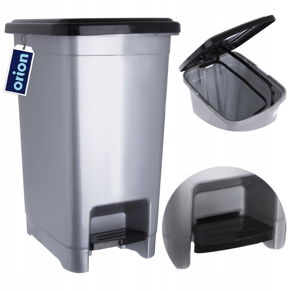 Levně Odpadkový koš s pedálovým víkem, úzký, prostorný, 25 l