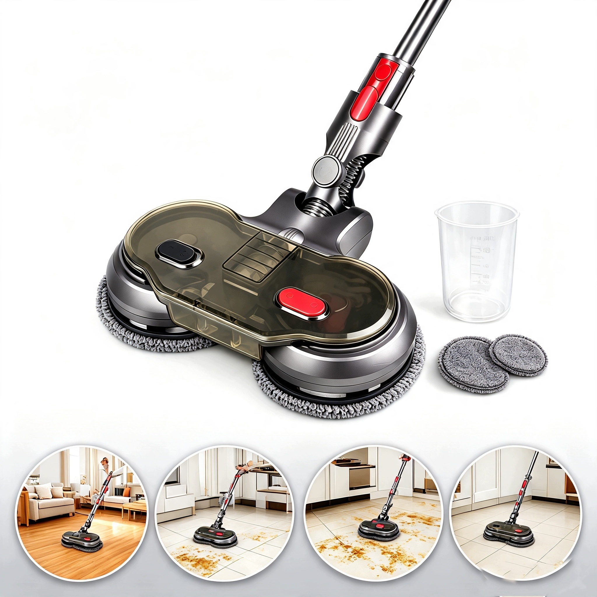 Nástavec Na Elektrický Mop S Nádržkou Na Vodu Pro Vysavače Dyson V8