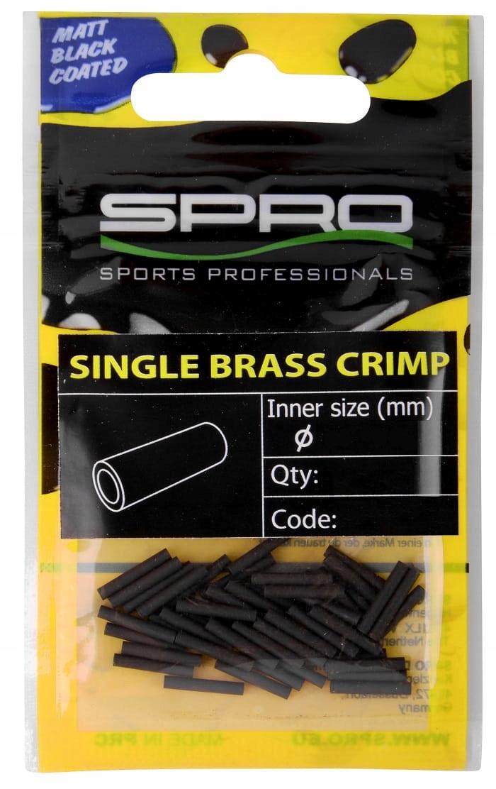 Spro Tulejki Zaciskowe Matte Black #1.4x10 50szt.