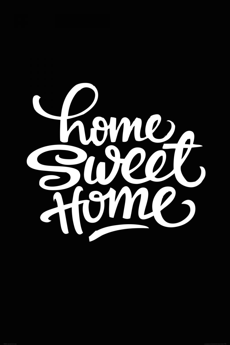 

Home sweet home Duży Plakat z napisem 61x91,5 cm