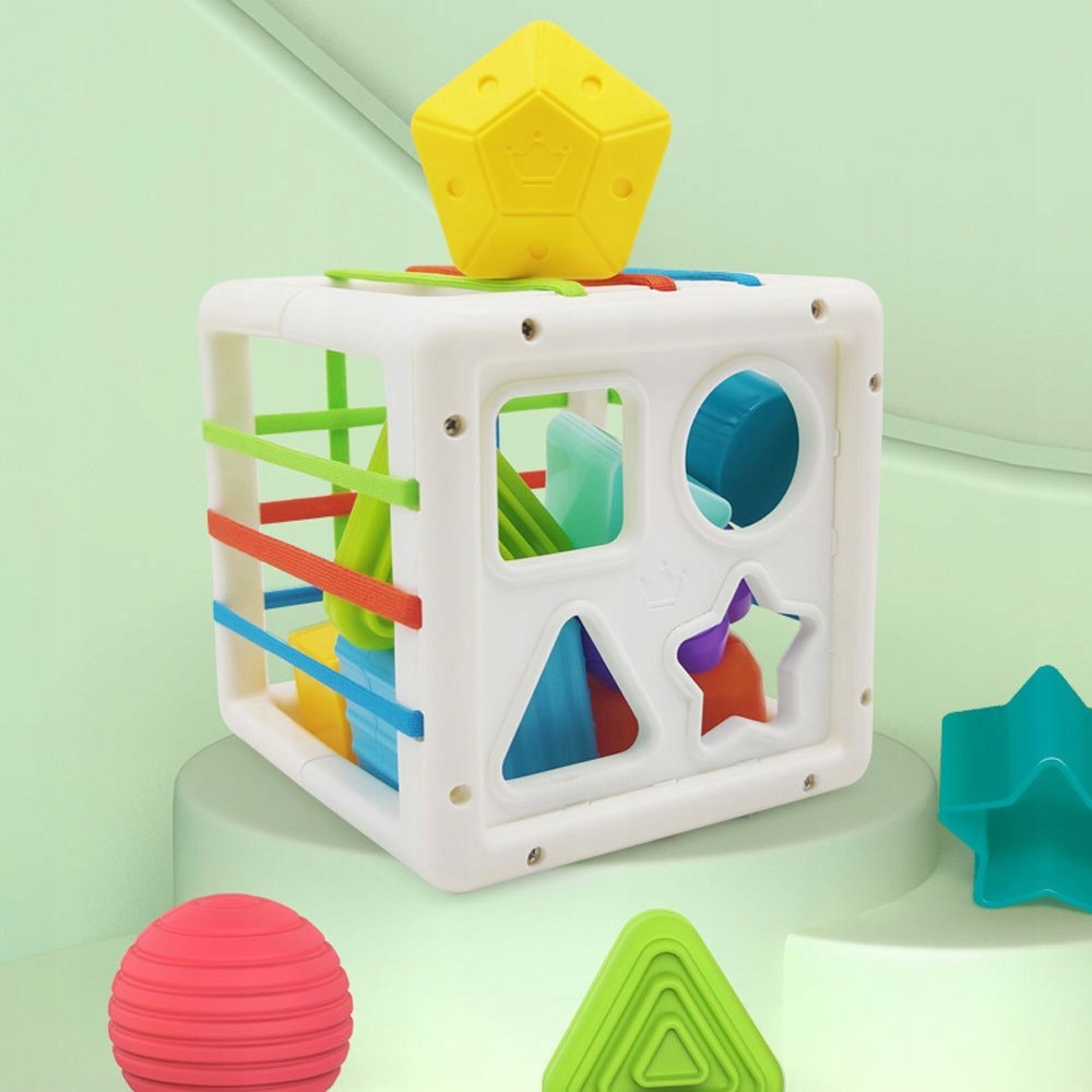 Elastyczna Kostka Sensoryczna Sorter dla Dzieci Kolorowe Kształty 11 elem. Kod producenta 44282