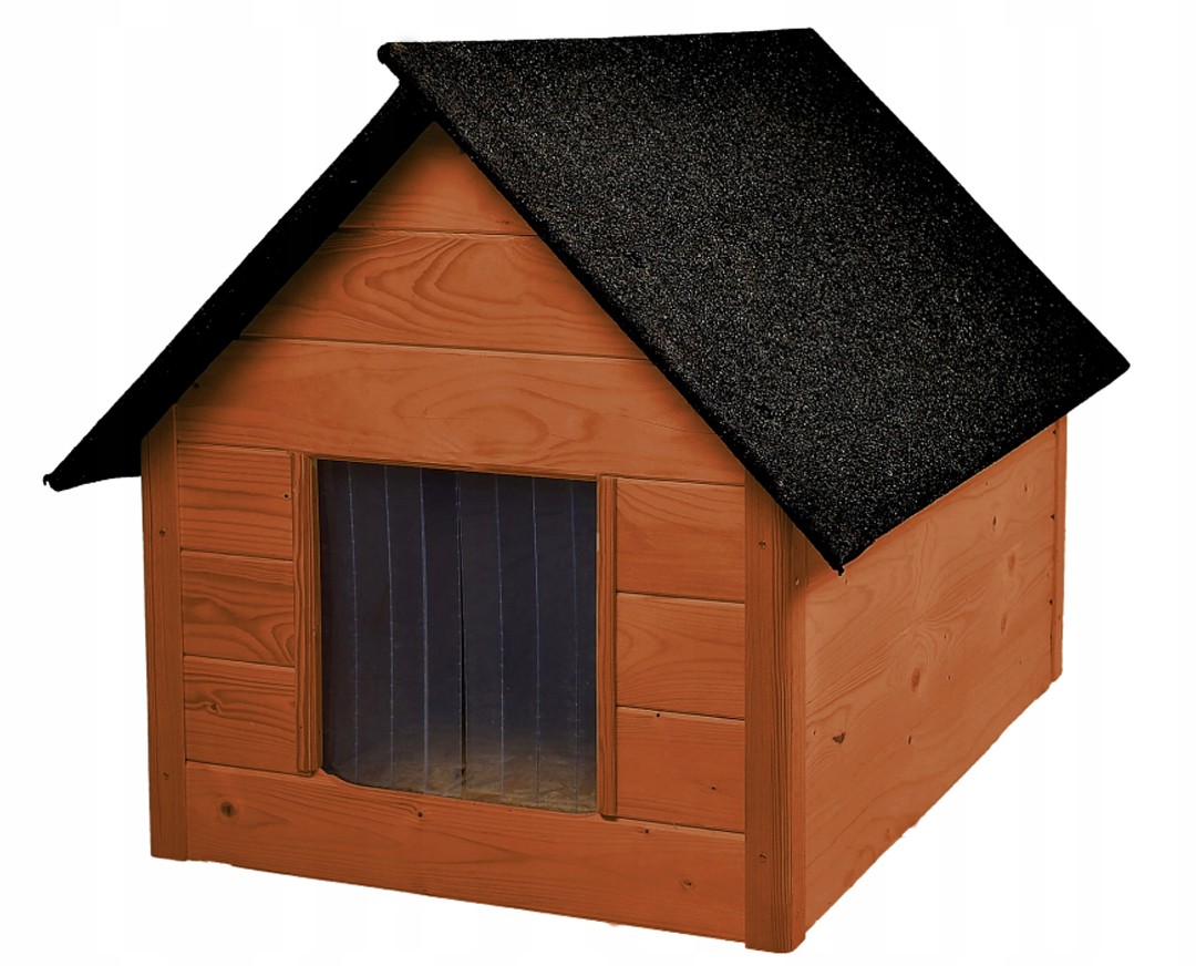 Buda Dla Psa Kota Ocieplana Dwuspadowa XL Woodok Legowisko Kolor Mahoń