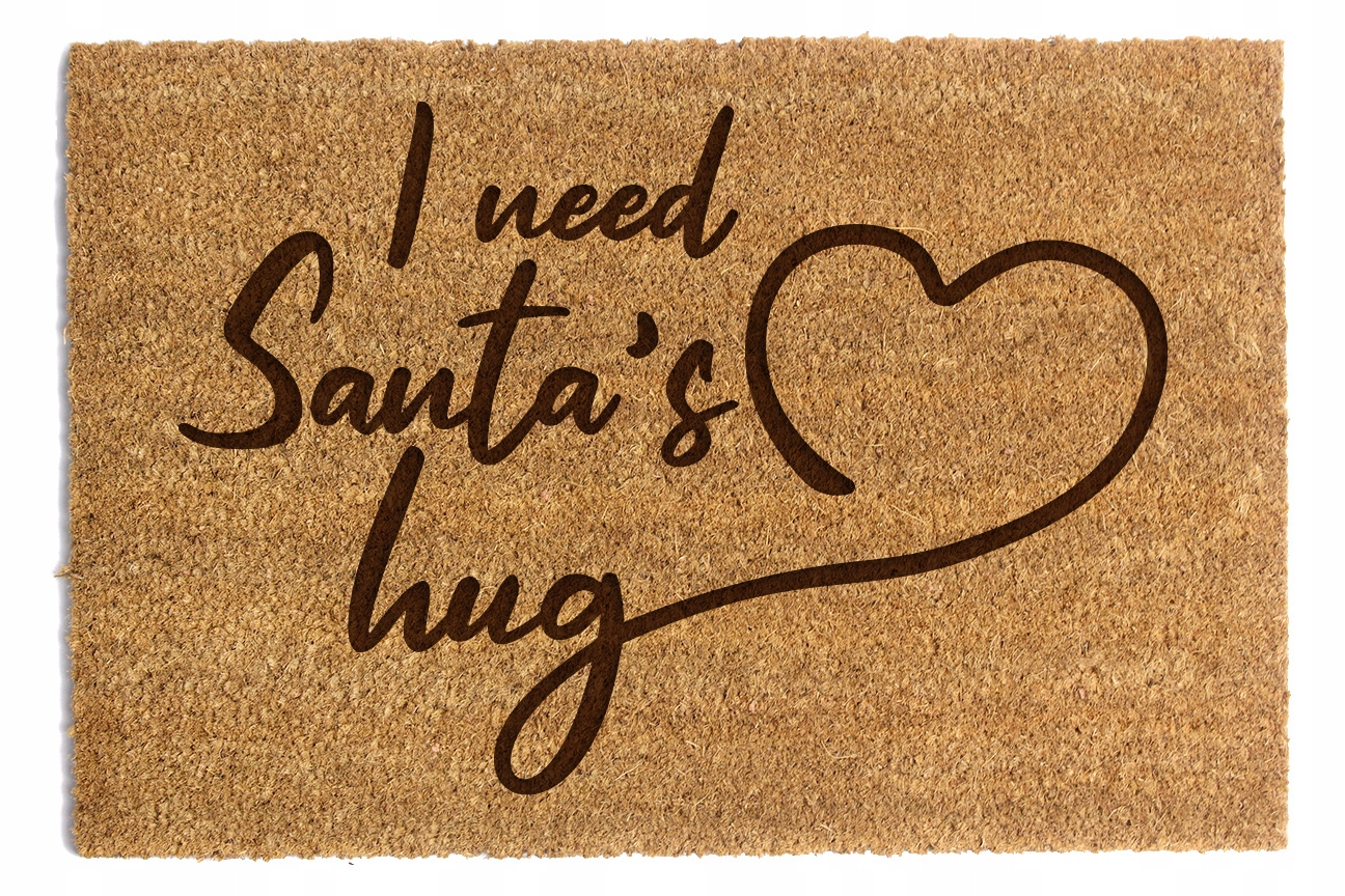 Stěrač Pod Dveře „I need Santa's hug“ 60x90 cm