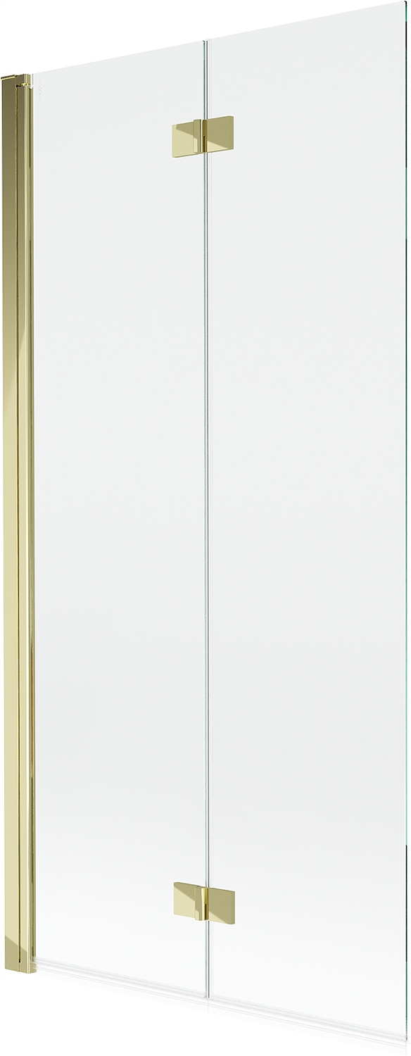 Mexen Mist Parawan Nawannowy 2-SKRZYDŁOWY Lewy 90X150 CM Transparent Złoty