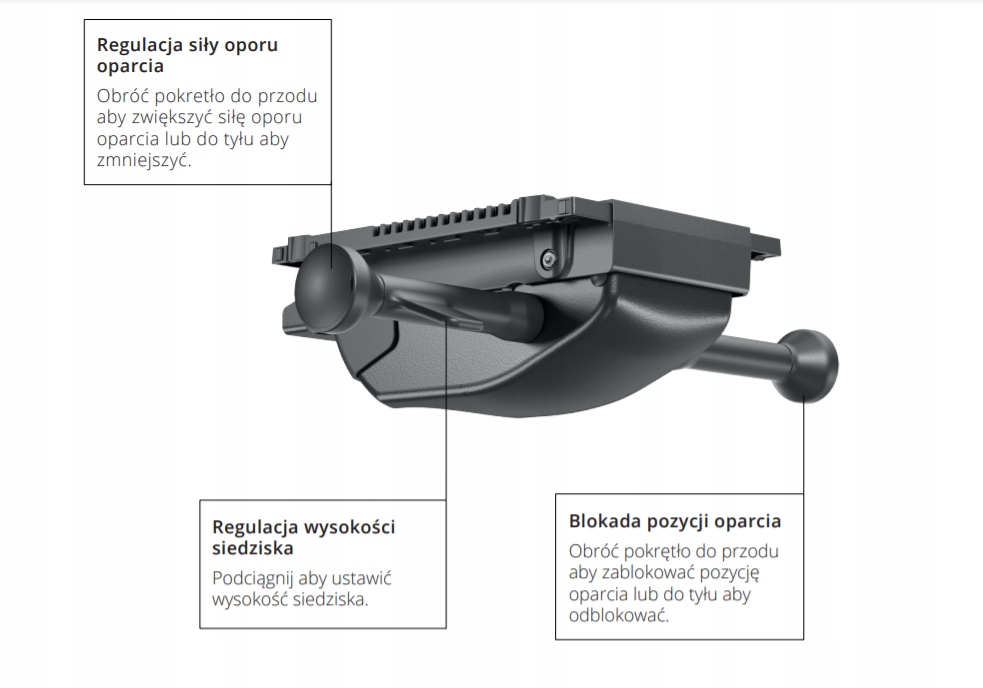 Fotel krzesło ergonomiczne biurowe Show Głębokość siedziska 0 cm