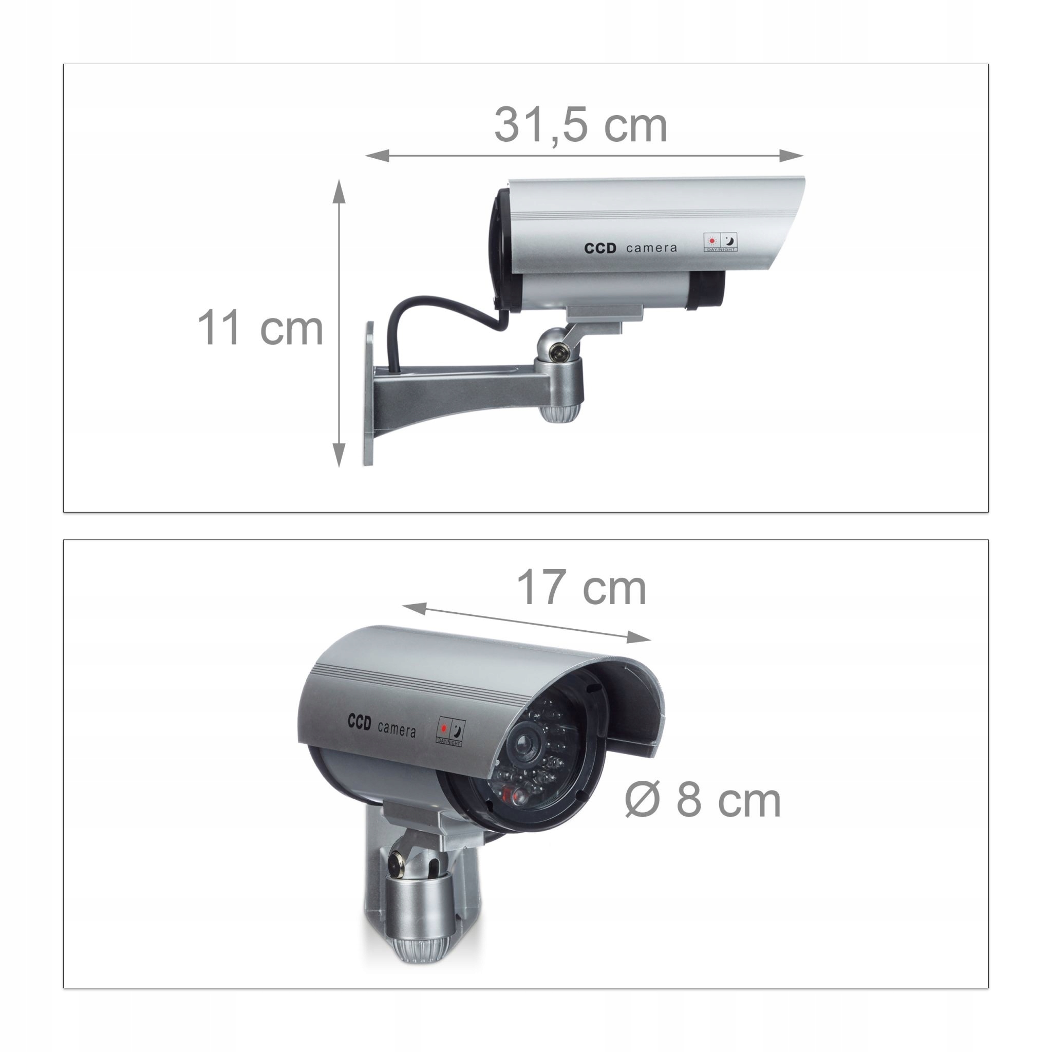Kamera monitoringu przemysłowa z diodą LED - atrapa Kod producenta 10020576