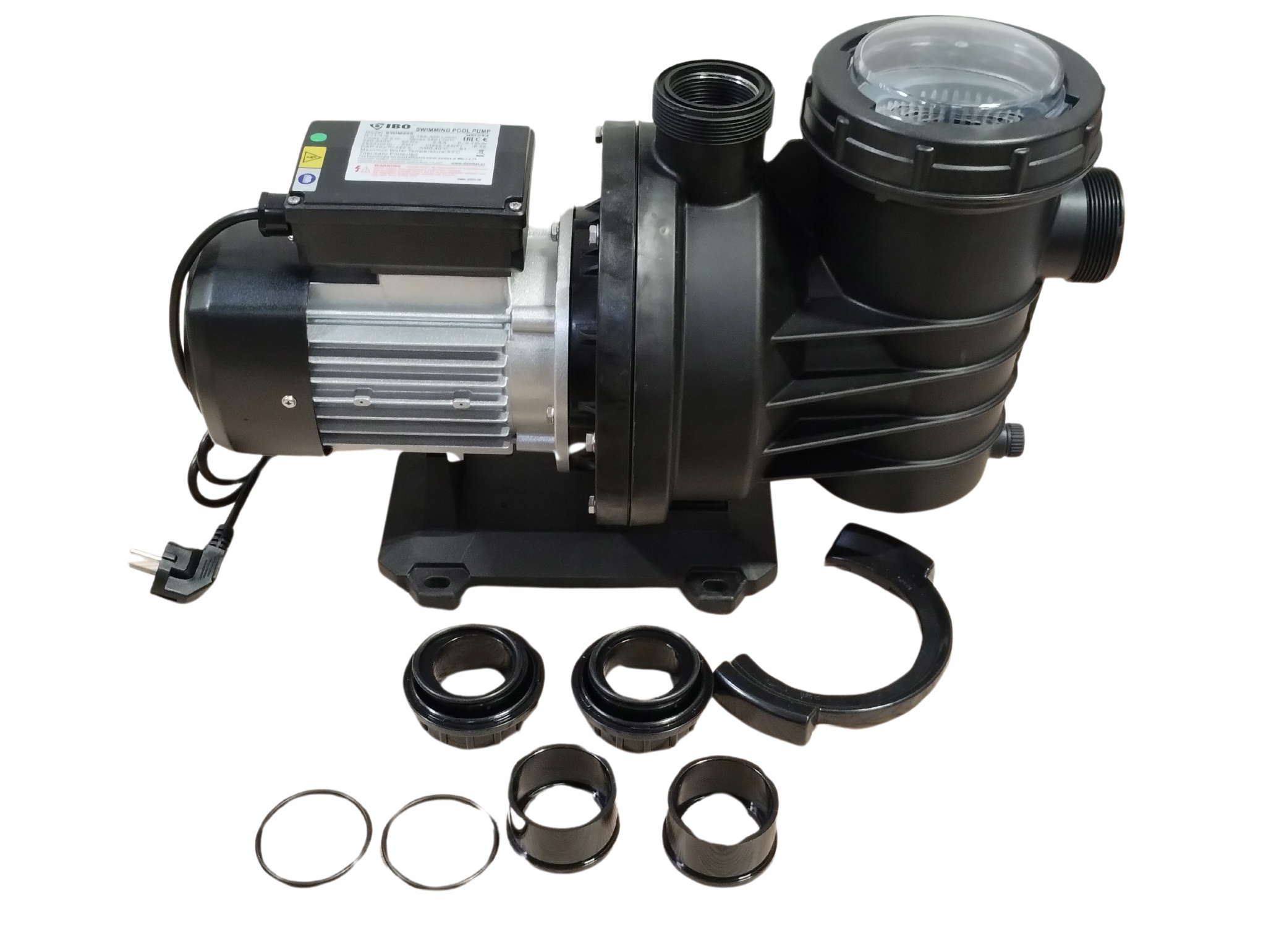 IBO Mała, cicha i wytrzymała pompa do basenu Swim 050 z filtrem wstępnym Kod producenta 001299