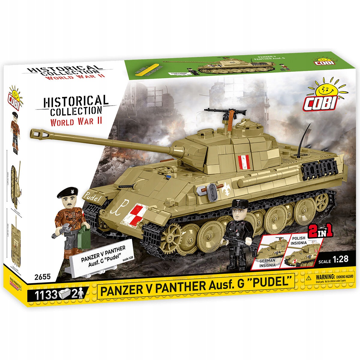 COBI-2655 Historical Collection Wwii Panzer V Panther Ausf.G "Pudel"