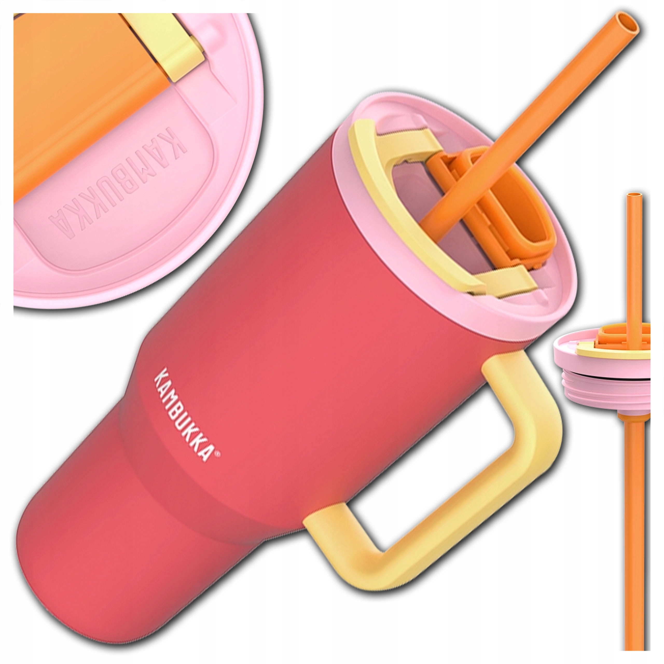 Termohrnek S Brčkem A Rukojeťem Kambukka Rio 950 ml