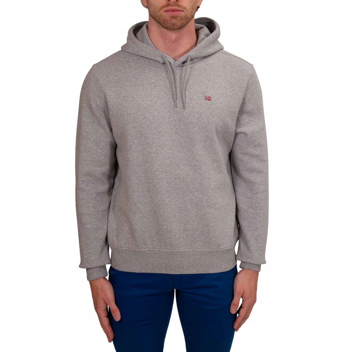 Pánská mikina Napapijri NP0A4FQV160 Balis Hood, šedá, velikost M