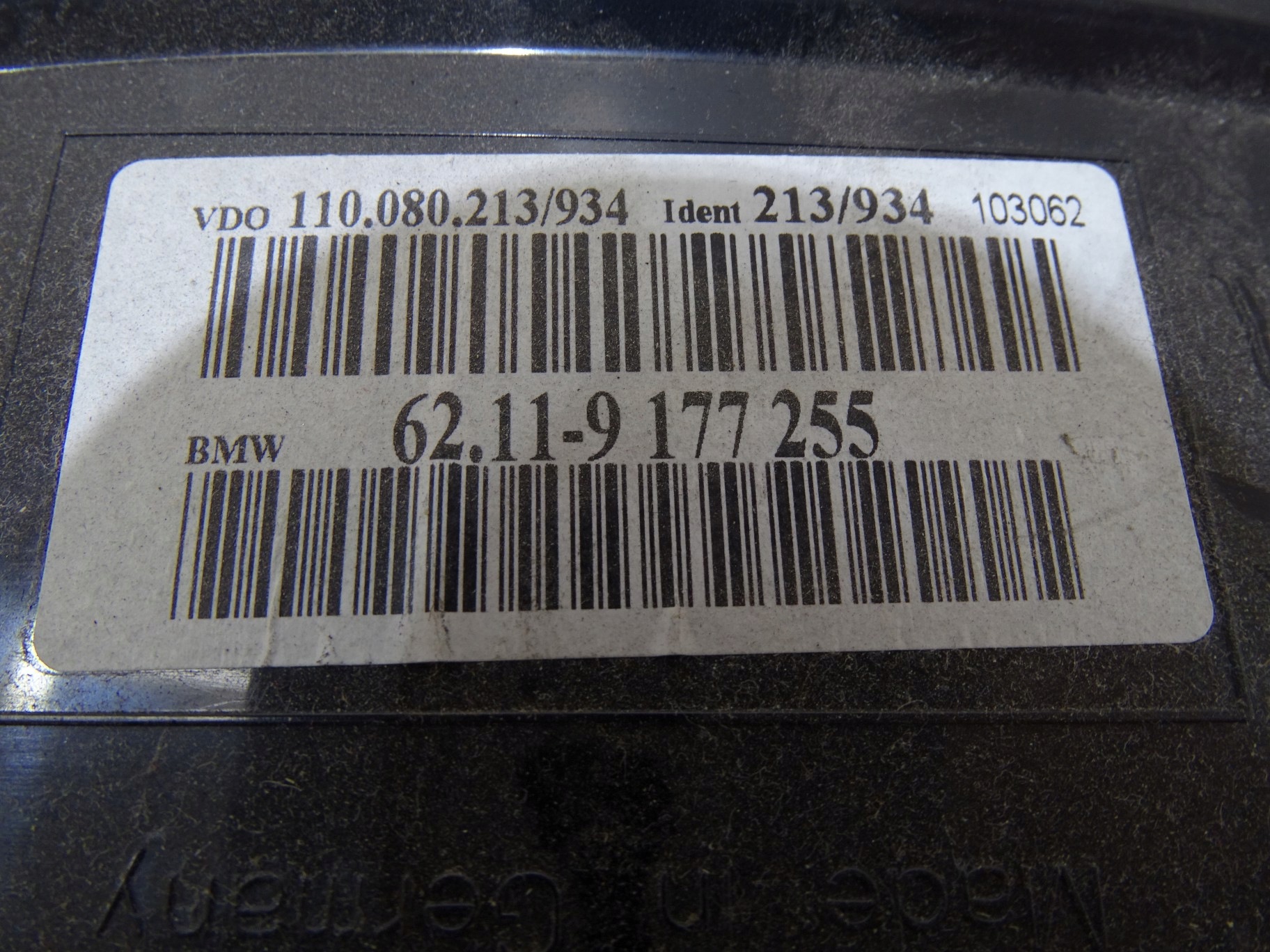 dials clock BMW E60 E61 N43 petrol EU 9177255 MANUAL (4817977)