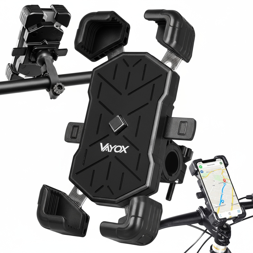 Uchwyt Rowerowy Na Telefon Motocyklowy Regulowany Aluminiowy Mocny Vayox