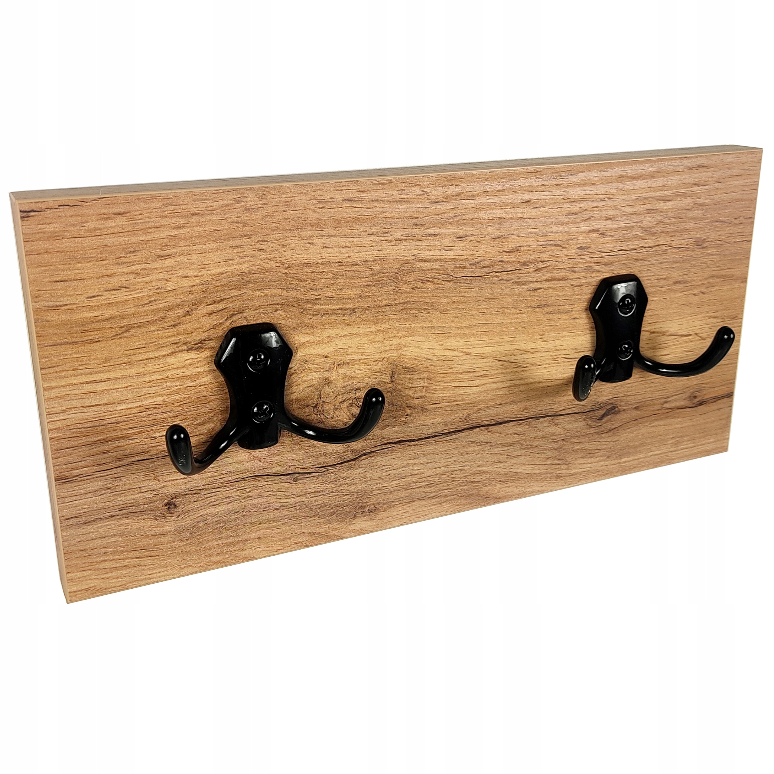 

Wieszak Loft Scianę Wiszący 30 CM Dąb Wotan Czarny