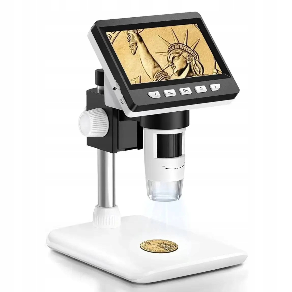 Elektronický Usb mikroskop s LCD obrazovkou a 50-1000x zoomem