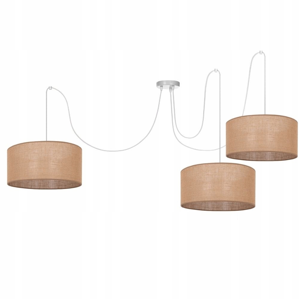 Závesná Lampa Boho Pavúk Spider Tienidlo 30 CM Juta