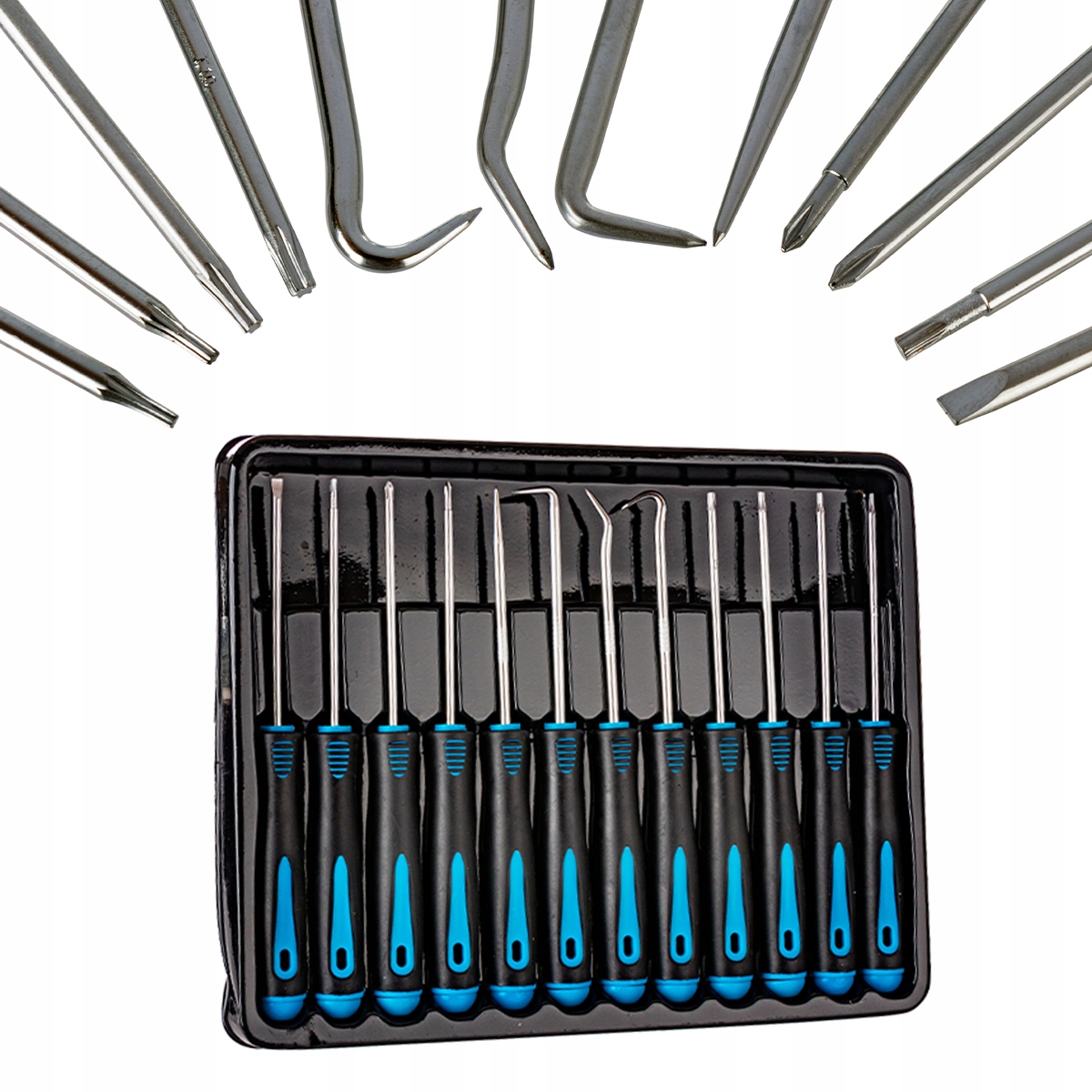 

Zestaw haków wkrętaków precyzyjnych 12szt. Geko