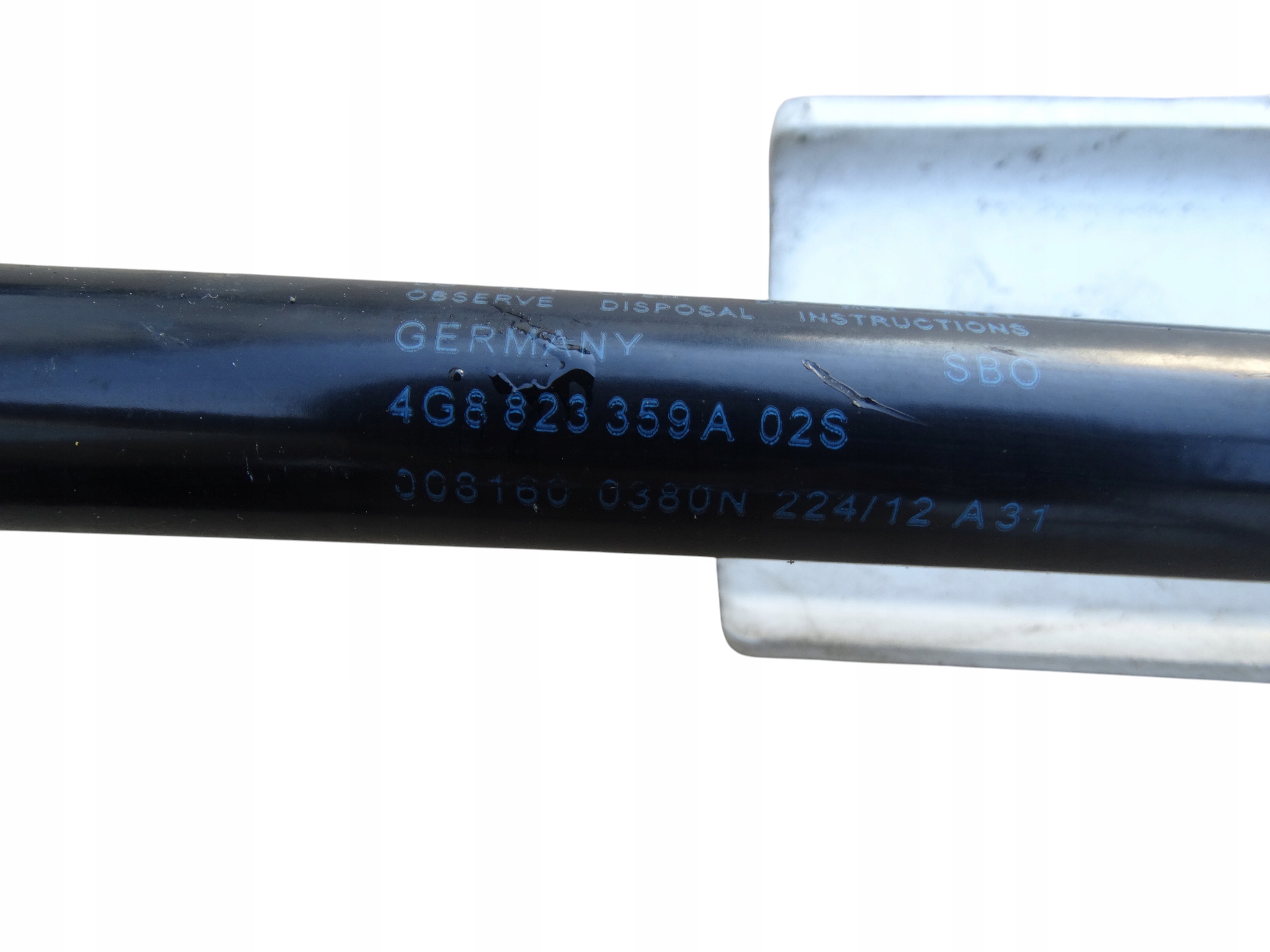 AUDI A6 C7 A7 10-18 hinge bonnet hinges left right KOMPLET LY9C BIALE ORYG
