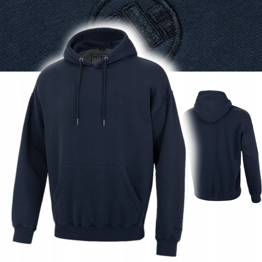 Pitbull West Coast Pánská Mikina S Kapucí Lancaster Tmavě Modrá Dark Navy XXL