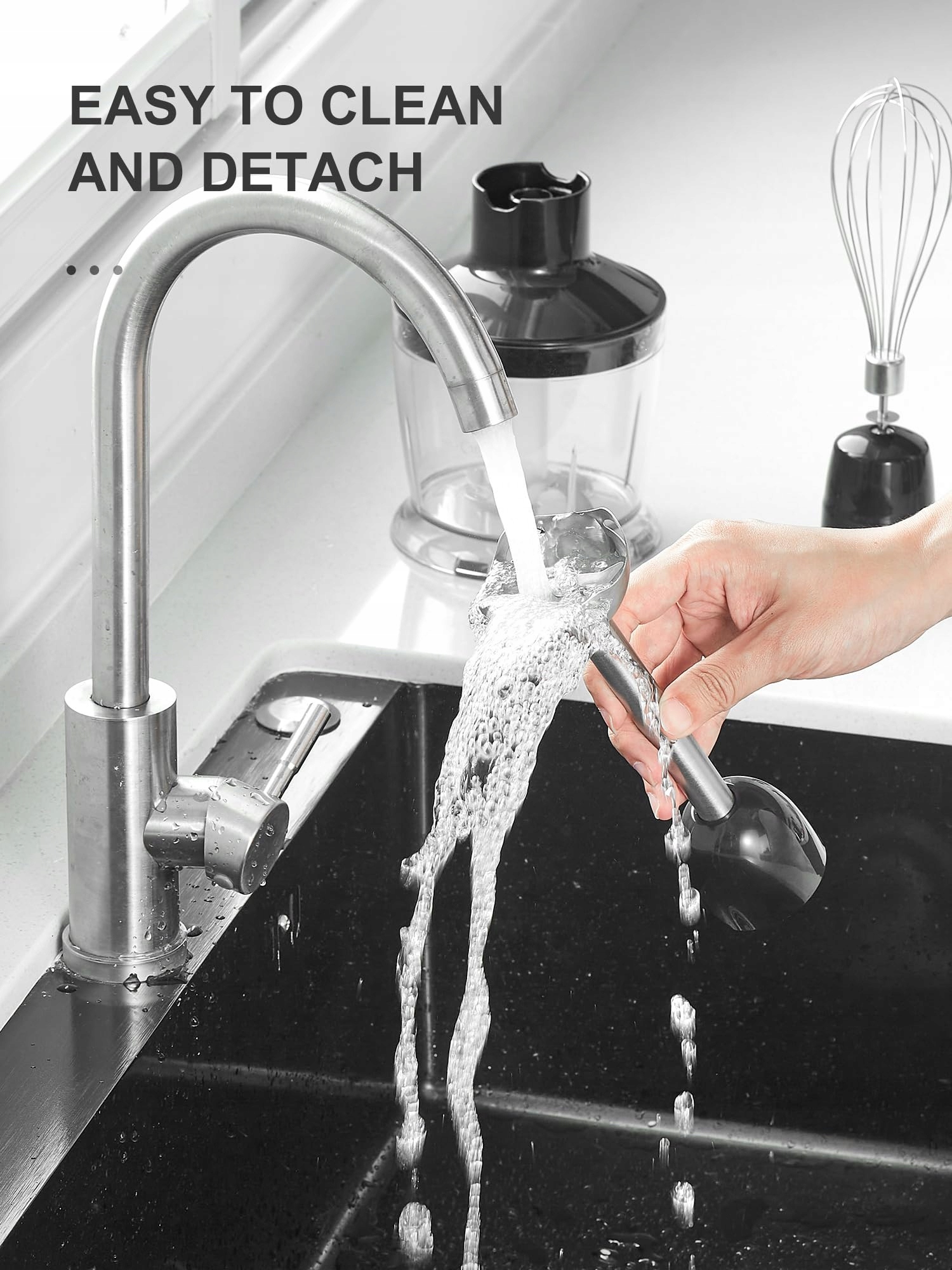 Reemix: STABMIXER 5W1 Blender Ręczny 1000W 12 Prędkości Turbo — miniatura 7