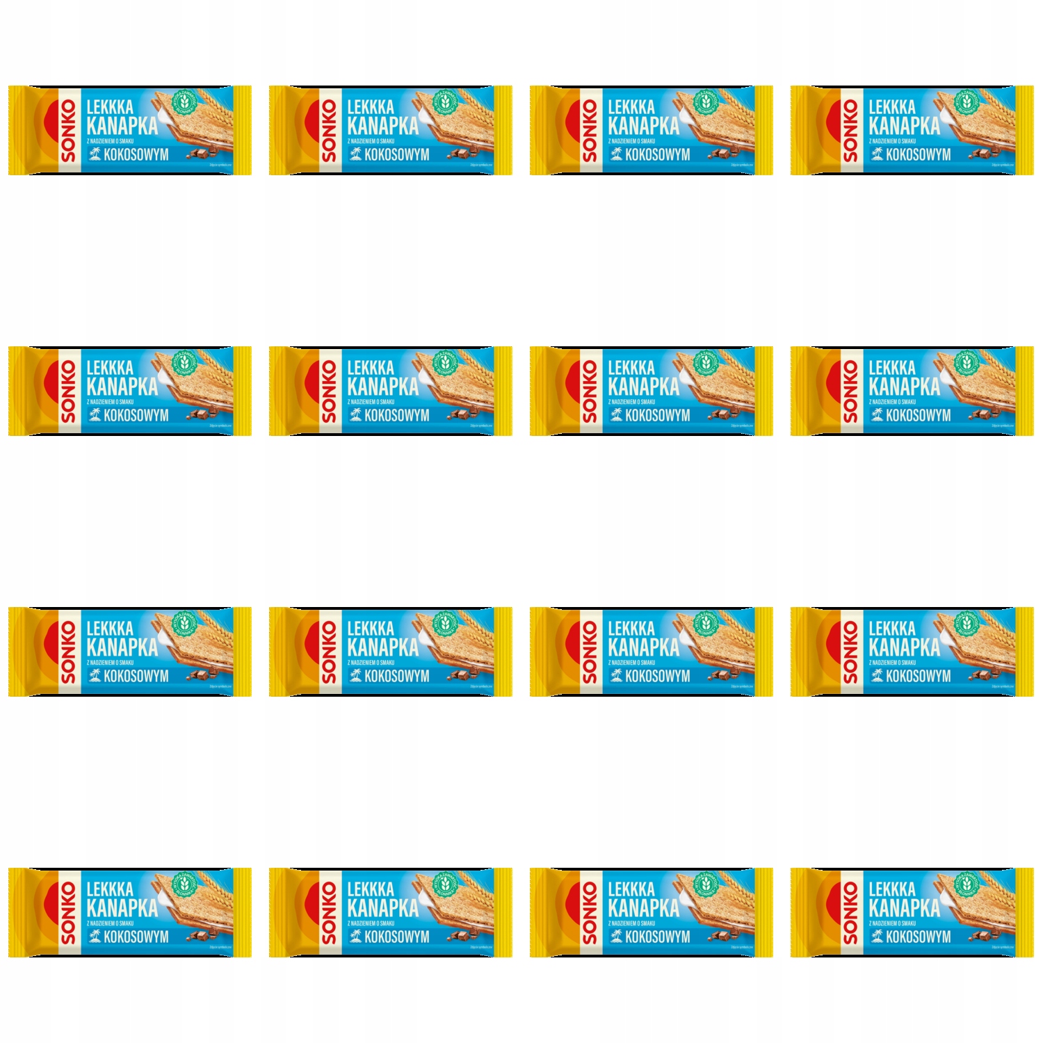 Levně 16 x 30 g Sonko Lehký sendvič s náplní a kokosovou příchutí Karton
