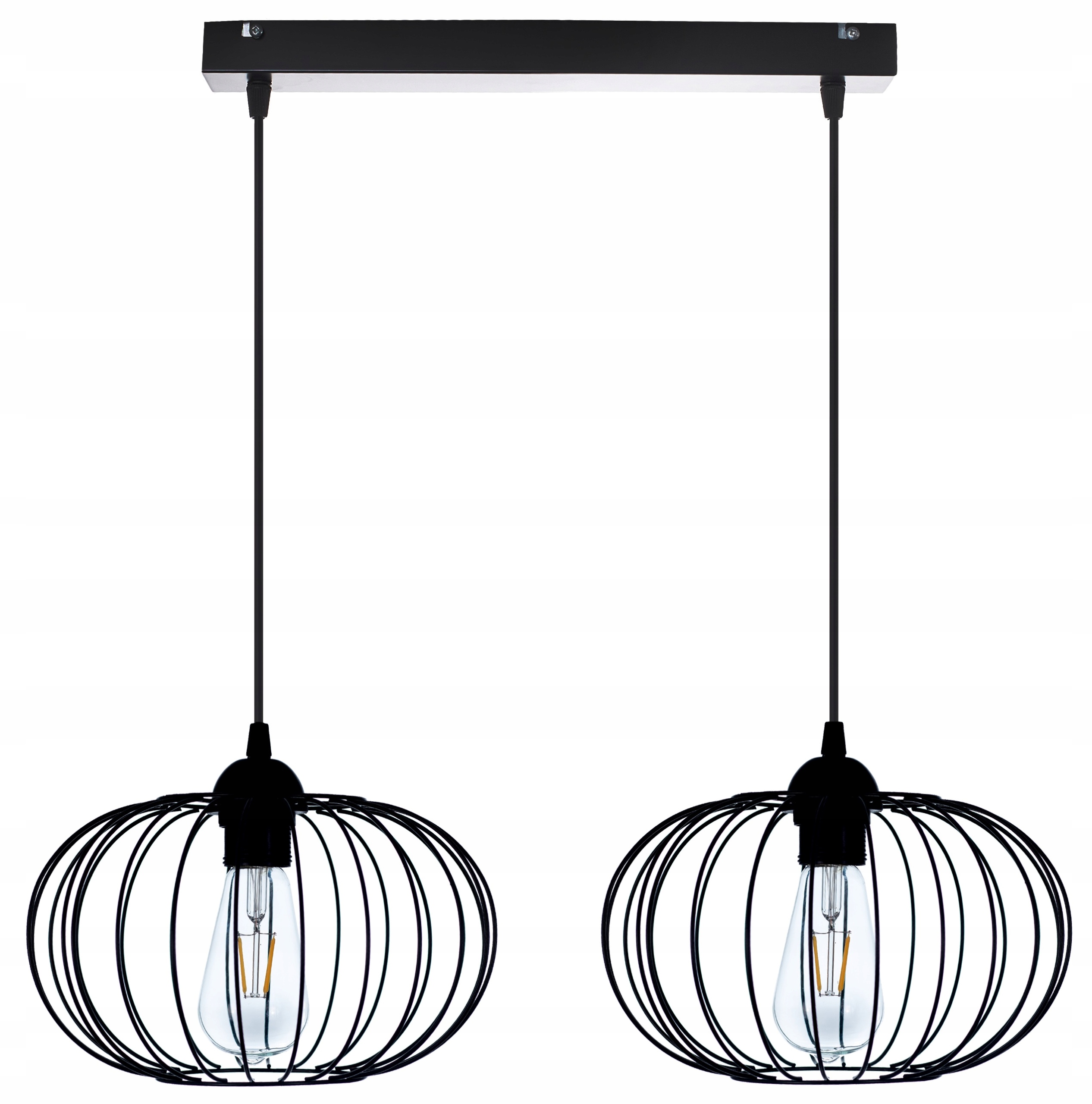 

Lampa Wisząca Sufitowa Żyrandol Elipsa Loft Drut