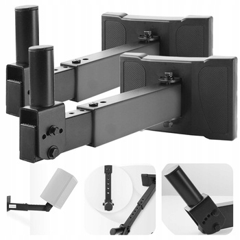 Uchwyt na kolumnę naścienny 2szt udźwig do 30kg solidny statyw głośnikowy