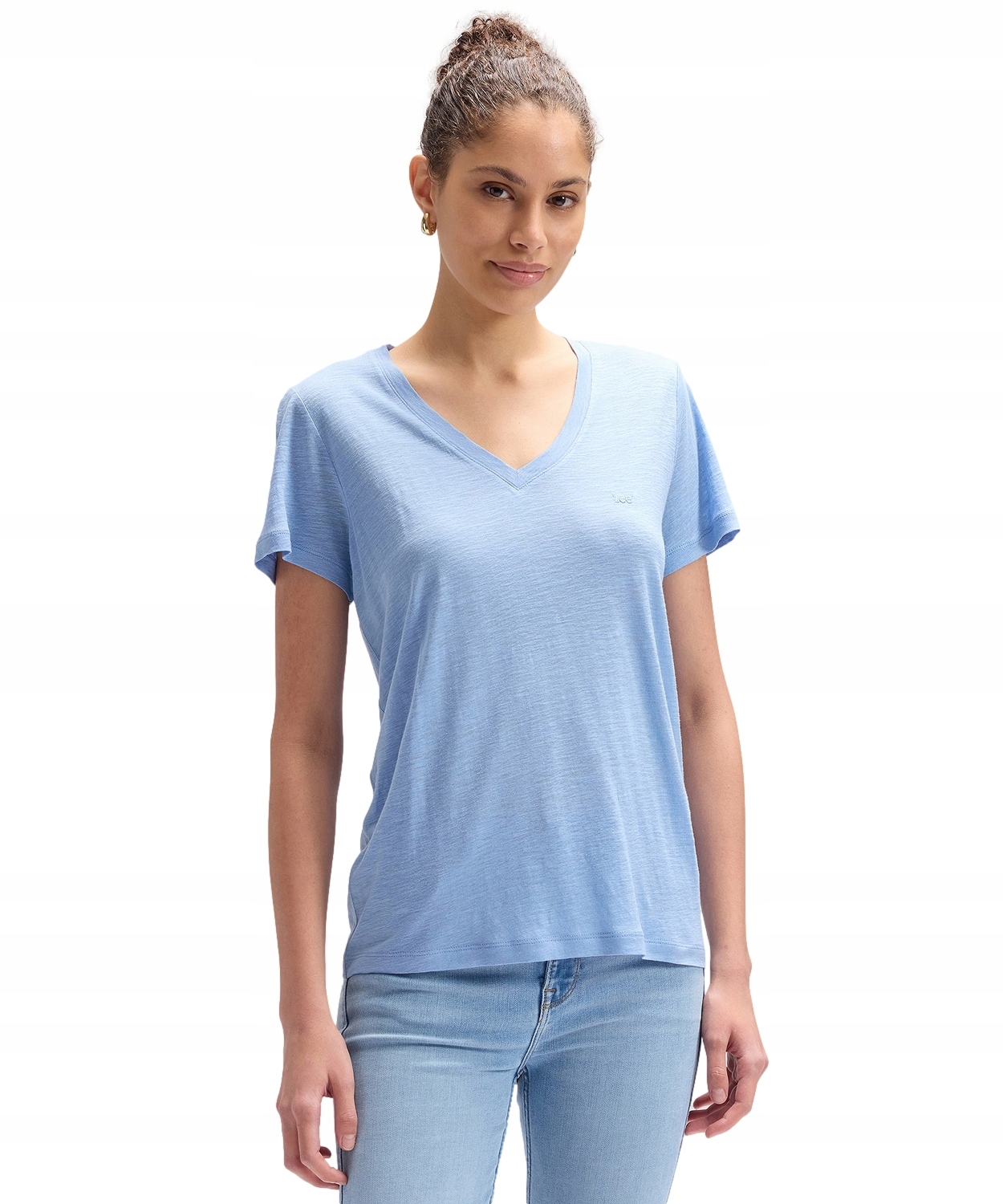 Tričko Lee V Neck Tee 112377023 Halogen M