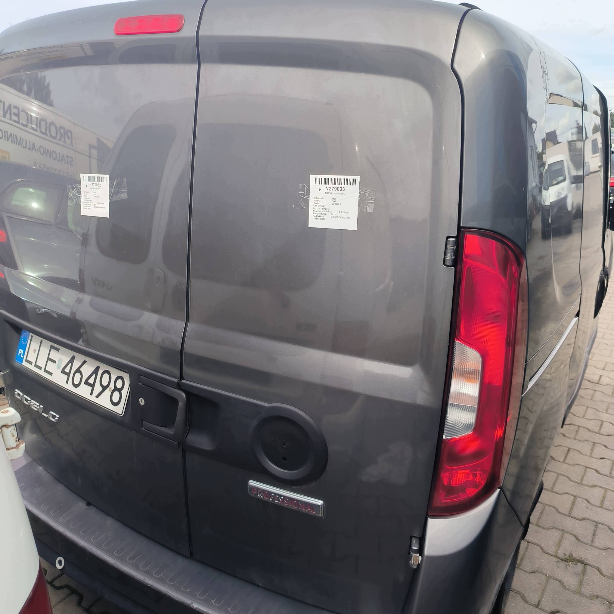 Tür rechts heck COLORE ESTERNO FIAT DOBLO II