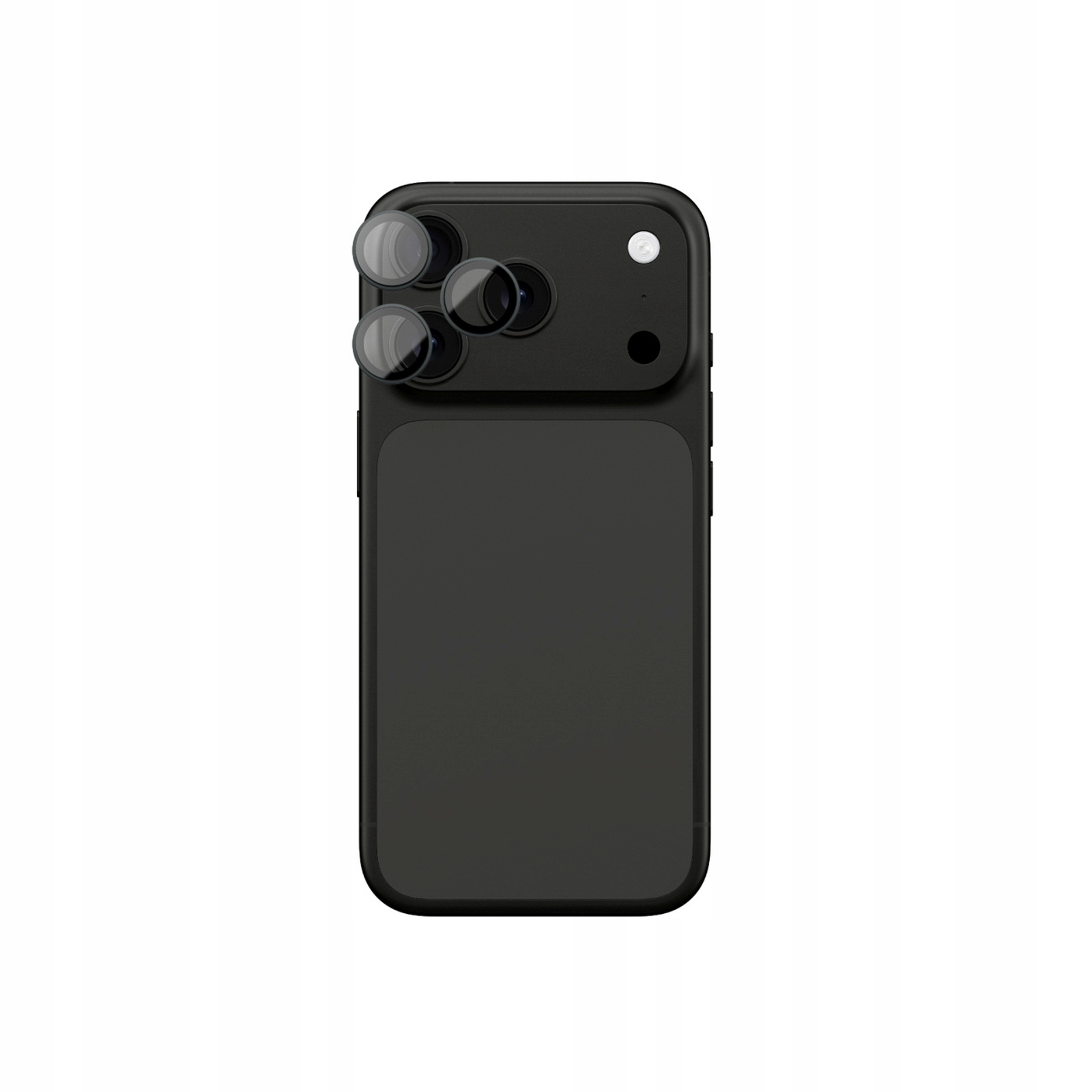 Szkło na aparat do iPhone 17 Pro Pro Max z szarą ramką aluminiową Lens Gl