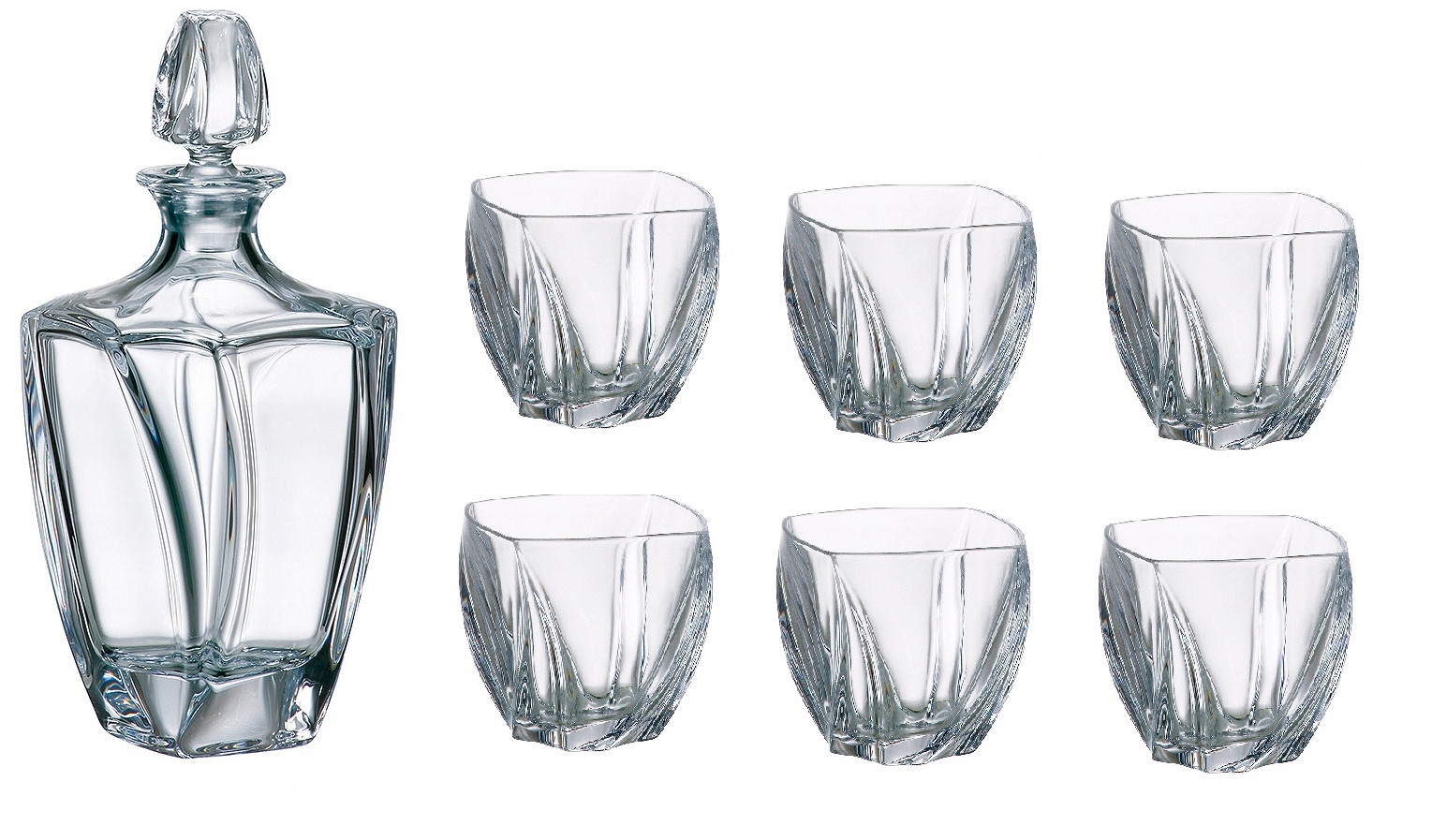 Bohemia Neptun Sada na whisky Karafka 640 ml poháre 6x 300 ml Darček