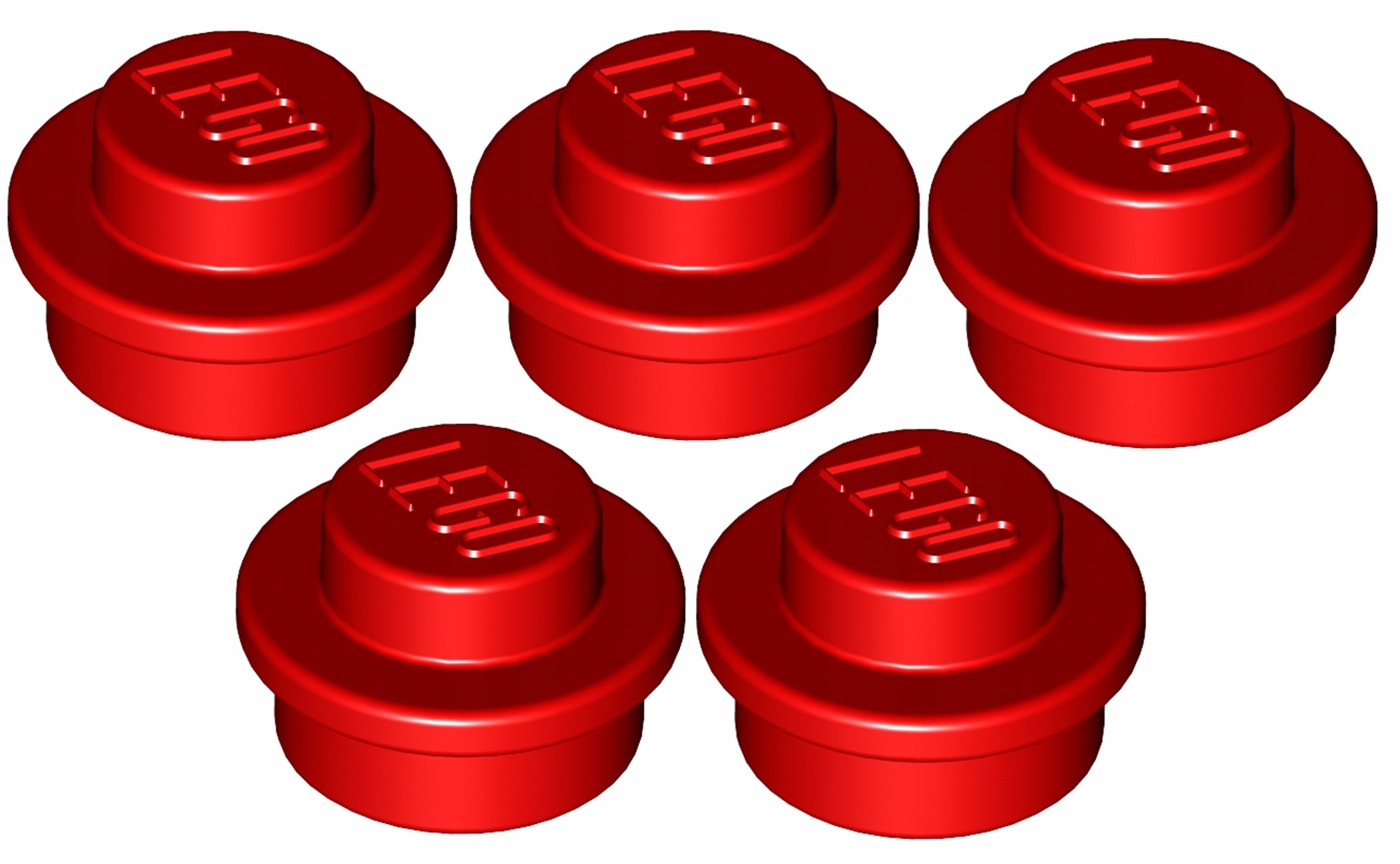 

Lego Płytka 1x1 Czerwona/Red (94073/614121) 5szt.