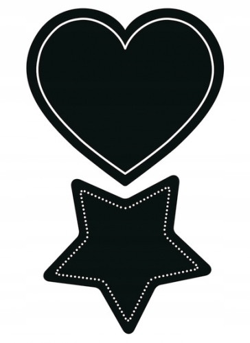 HERMA NAKLEJKI TABLICOWE DO PODPISYWANIA GWIAZDKA SERDUSZKO