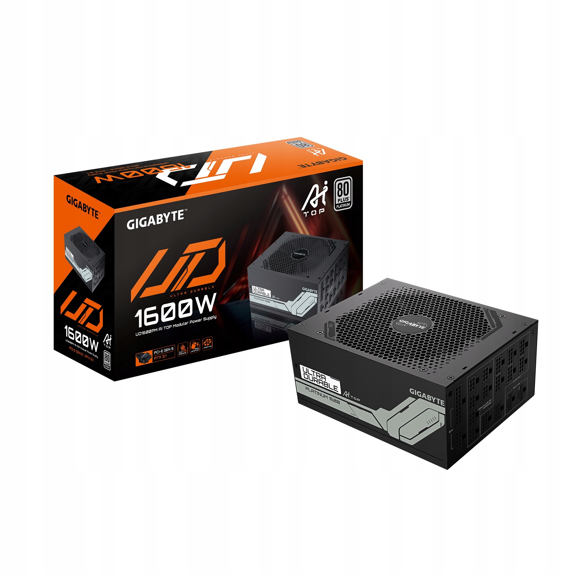 Gigabyte UD1600PM PG5 Ai TOP/1600W/ATX 3.1/80PLUS Platinum/Modular/Retail