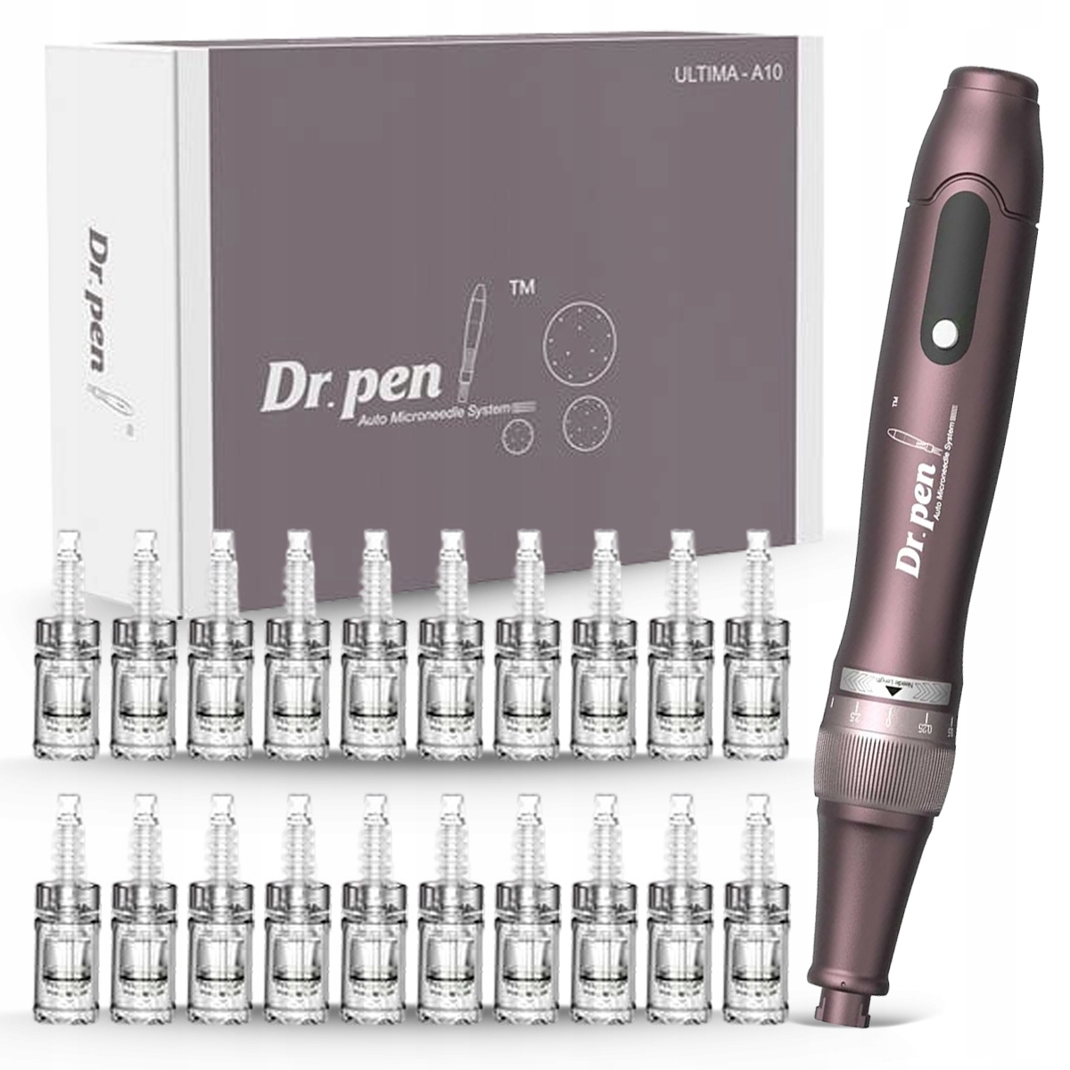 Derma Pen Dr Pen A10 Bezprzewodowy Urządzenie do Mezoterapii 20 kartridży