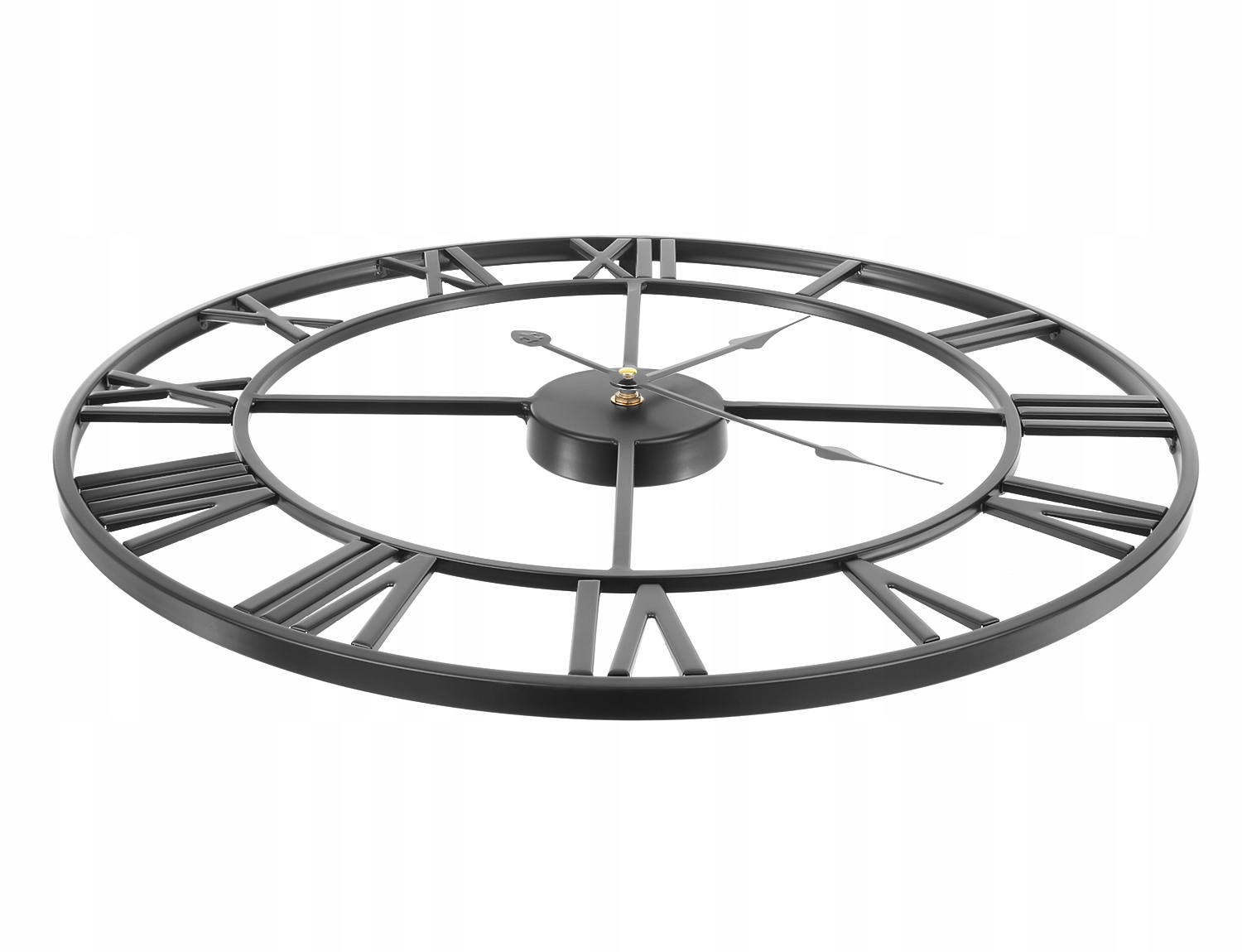 Zegar Ścienny Retro Loft Rzymski 3D Vintage Duży Linia Industrial