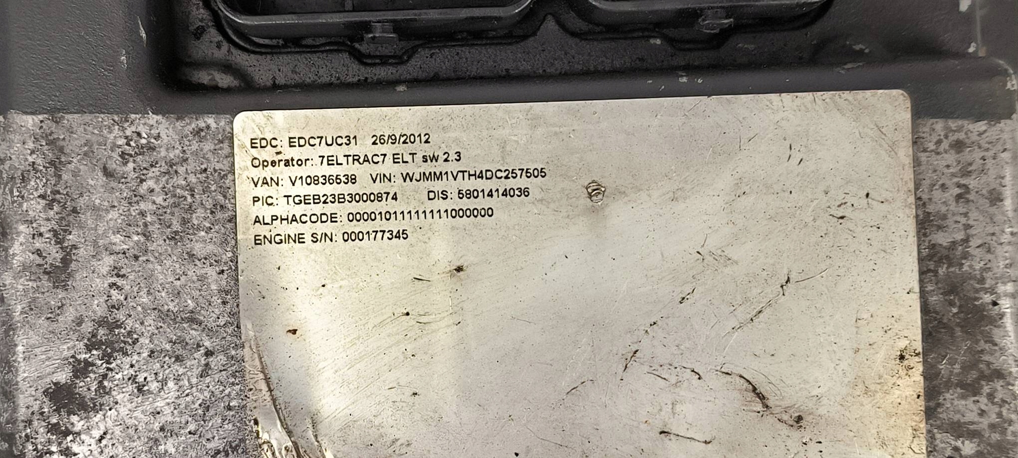 control unit EDC7UC31 IVECO STRALIS