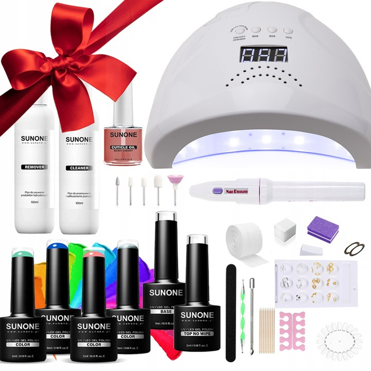 Zestaw 4x lakier hybrydowy SUNONE LAMPA FREZARKA