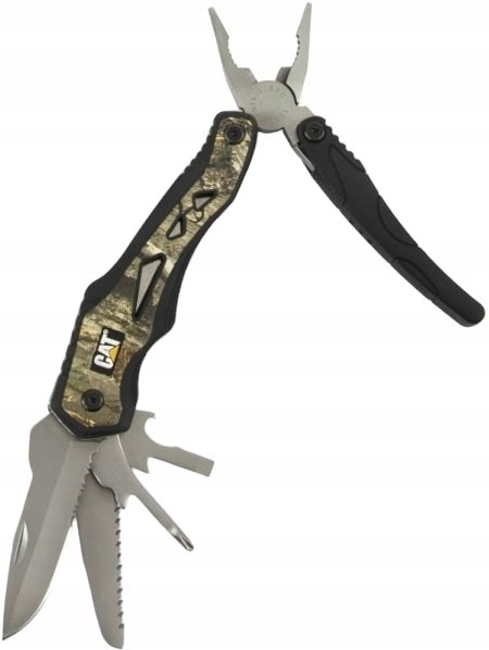 Zestaw Cat Real Tree Camo MultiTool 7 w 1 i nóż