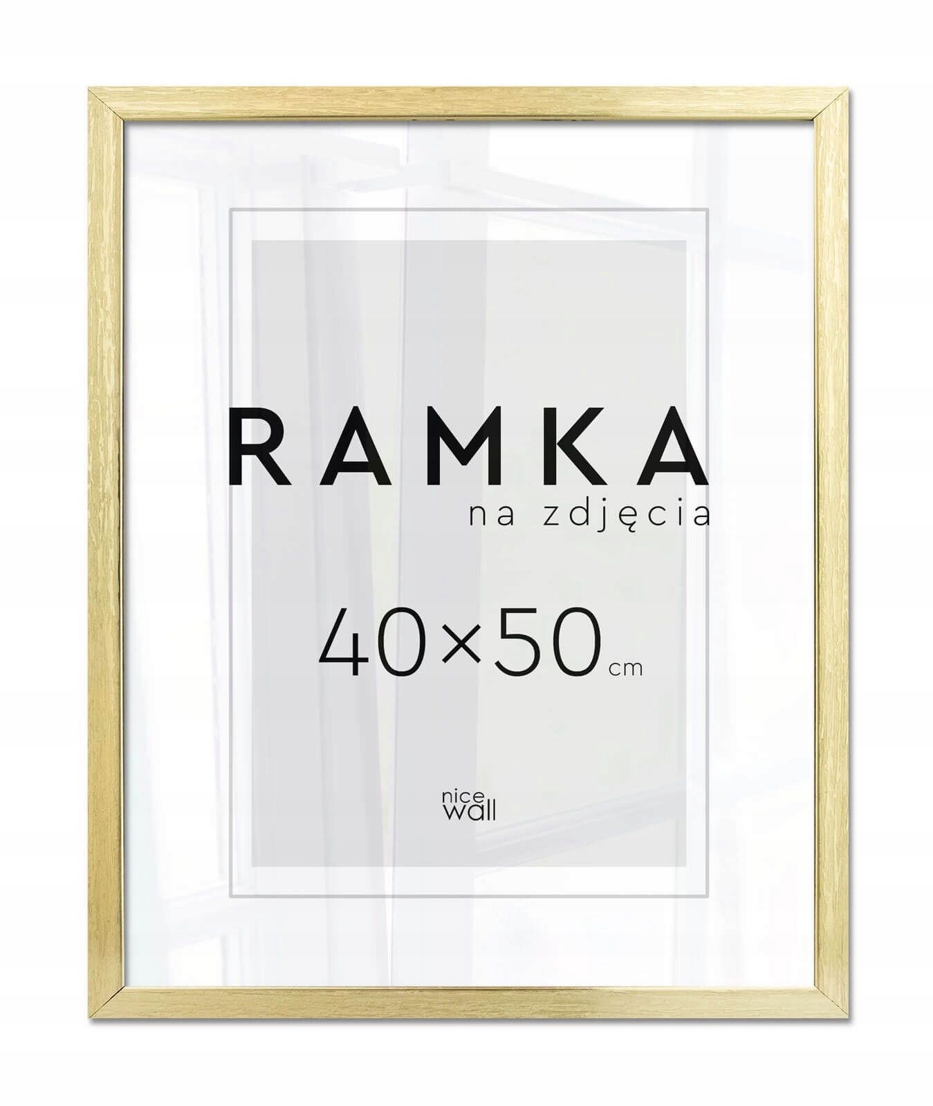 Ramka na zdjęcie 40x50 cm Złota Rama 50x40 cm