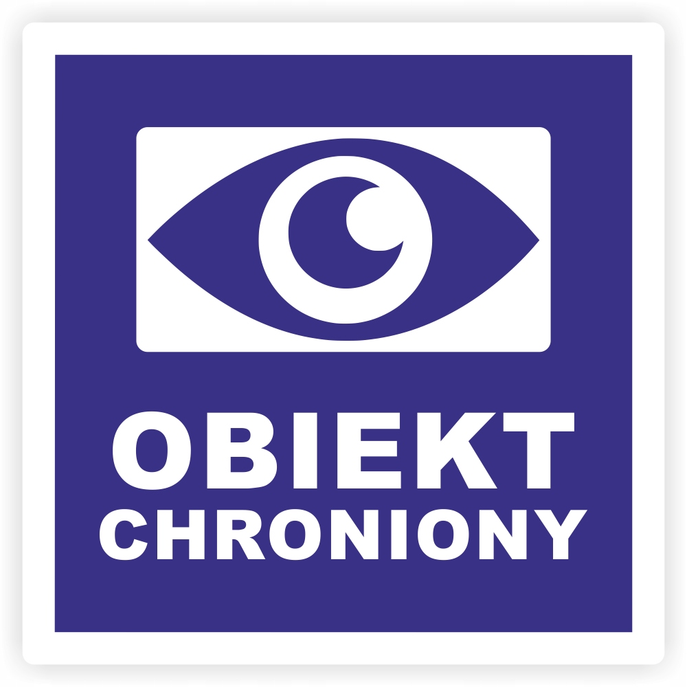 

Naklejka informacyjna Obiekt Chroniony 20 cm