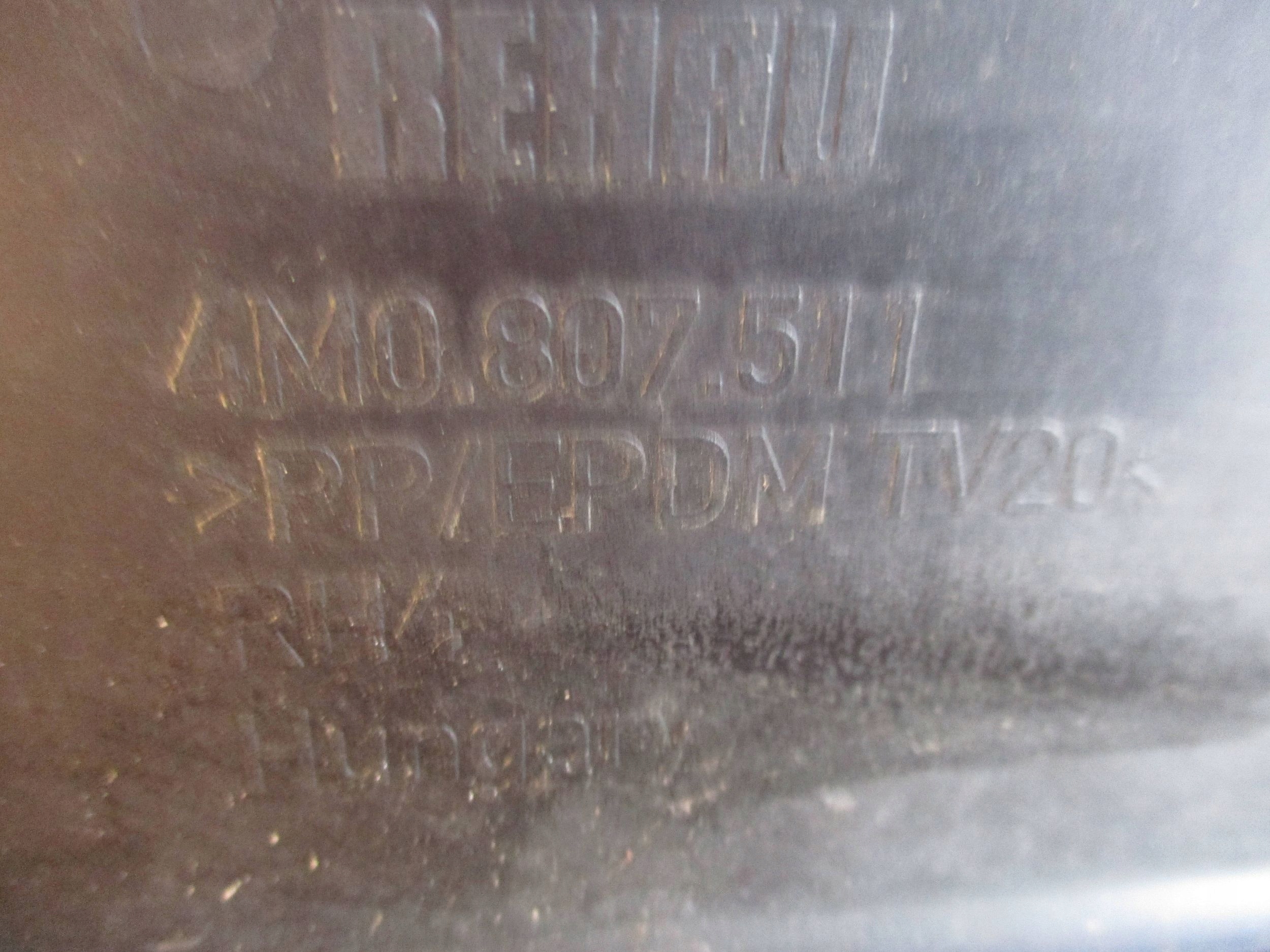bumper rear part rear AUDI Q7 4M0