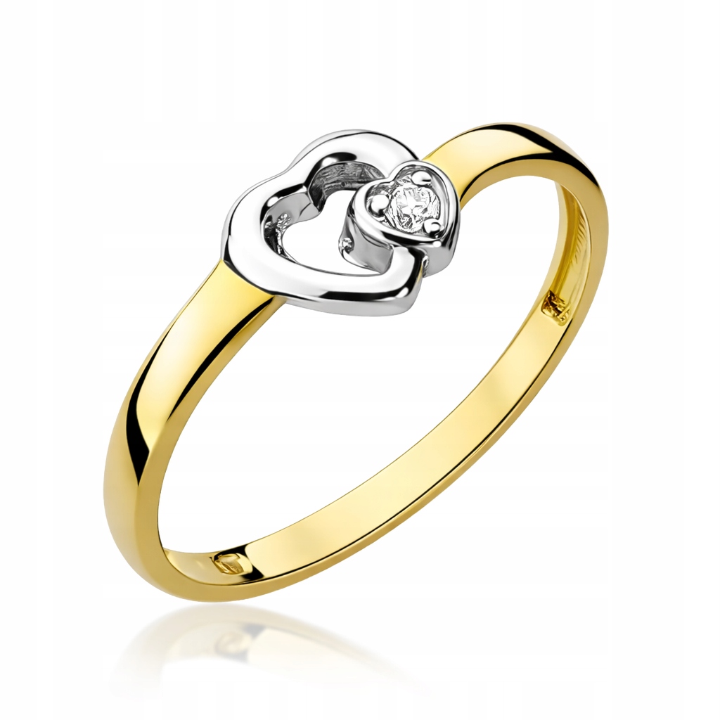Prstýnek Au 585 s diamantem W-188 velikost 11