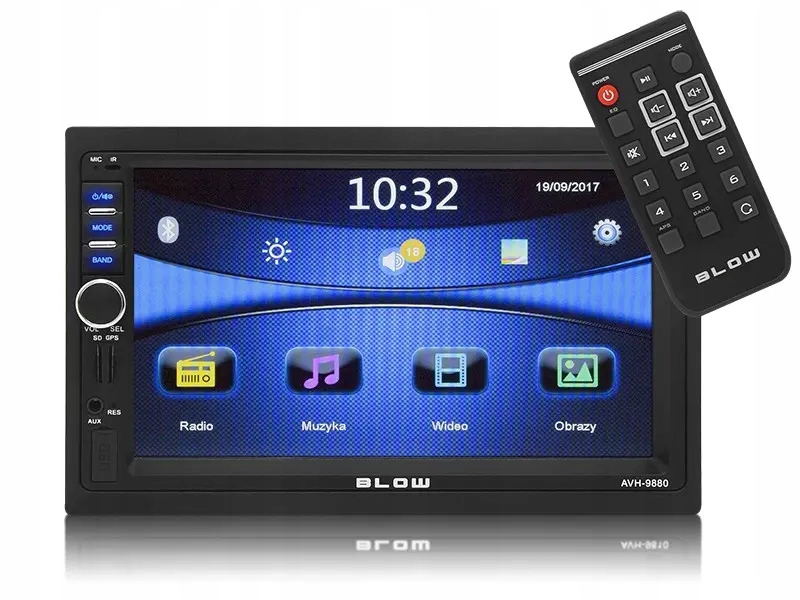 Radio Blow AVH-9880 2DIN 7" Gps Auto kamera (2366a)