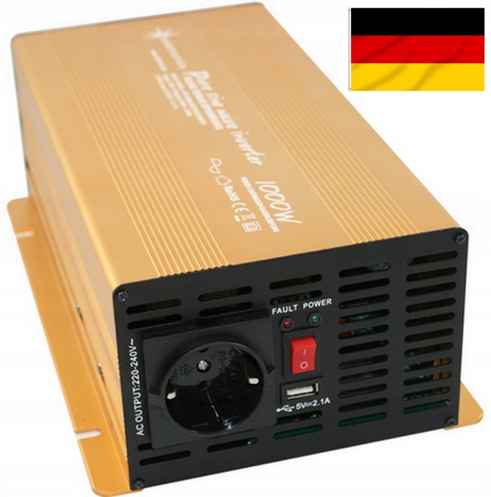 Prevodník Napätia 12/230V Výkon 1000W 2000W Sinus Solartronics