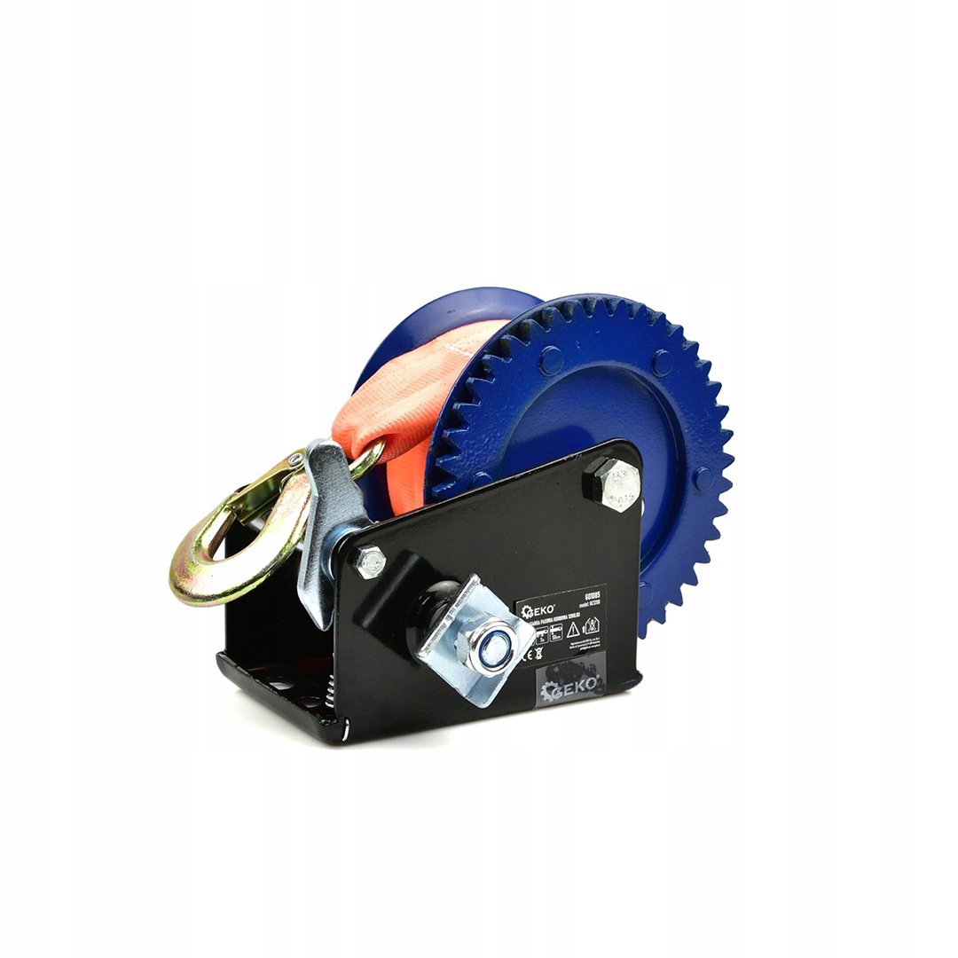 Wyciągarka pasowa korbowa 545kg taśma 7m 50mm GEKO G01085 Kod producenta G01085