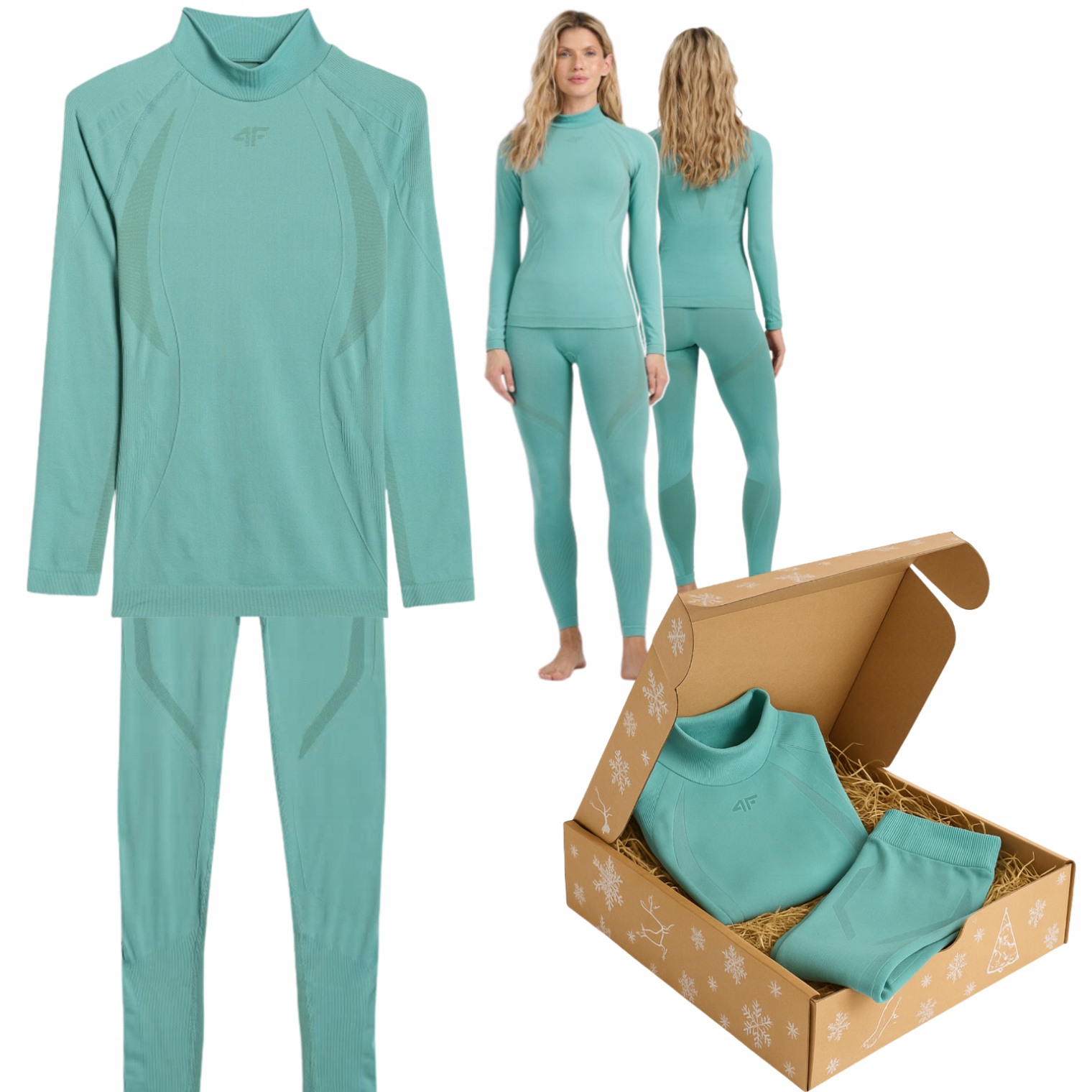 Dárek Vánoční Set 4F Dámské Termoaktivní Spodní Prádlo 4FSKIN Komplet